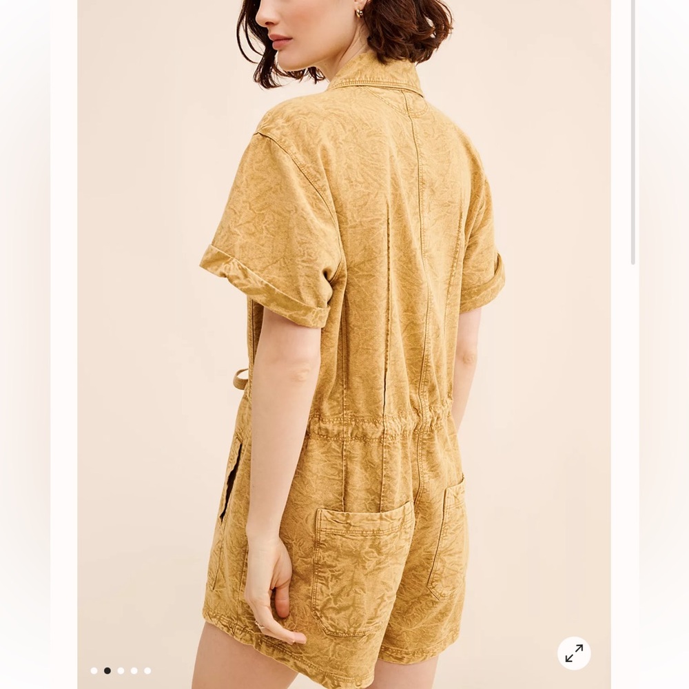 NWT Free People Rhodes Chino Romper Size S - Picture 4 of 12
